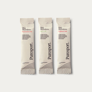 A variety sachets of electrolytes by Puresport