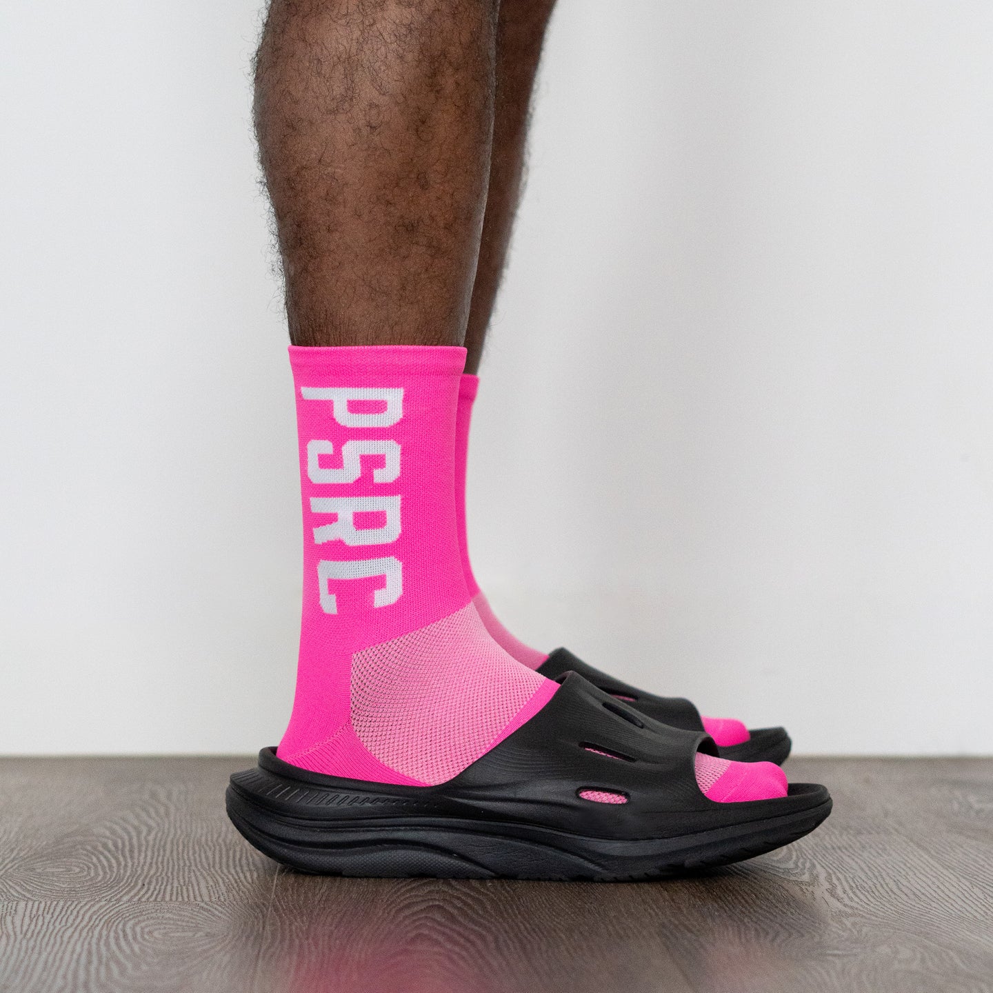 PSRC - Performance Socks - Pink with Bold White PSRC