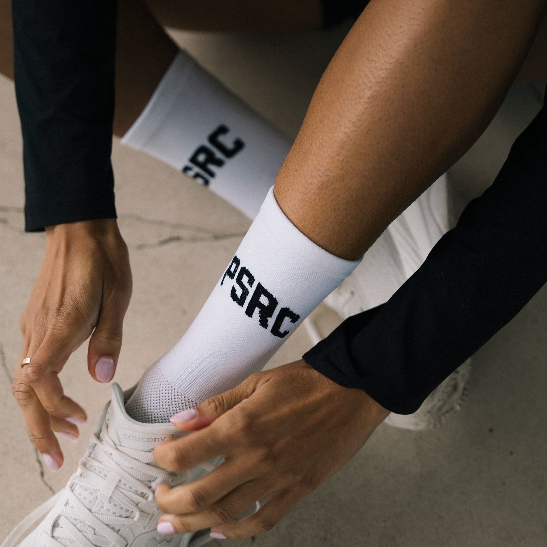 Performance Running Socks - White