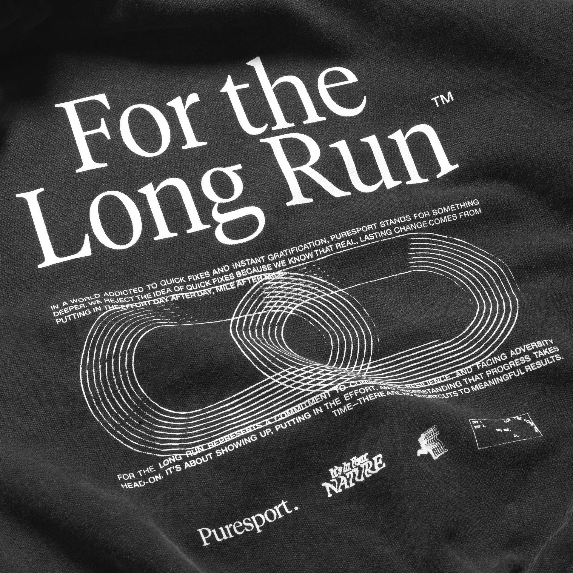 For the Long Run® Hoodie - Washed Black
