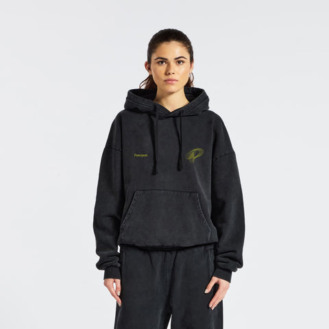 Marathon Hoodie - Washed Black