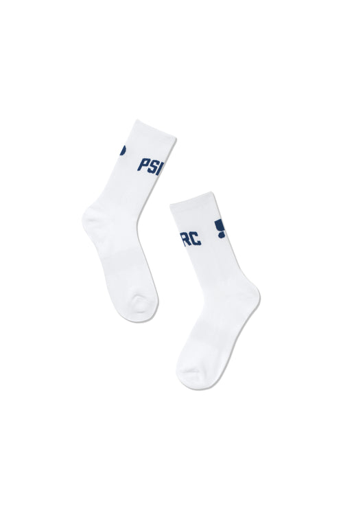 Performance Running Socks - White/Navy
