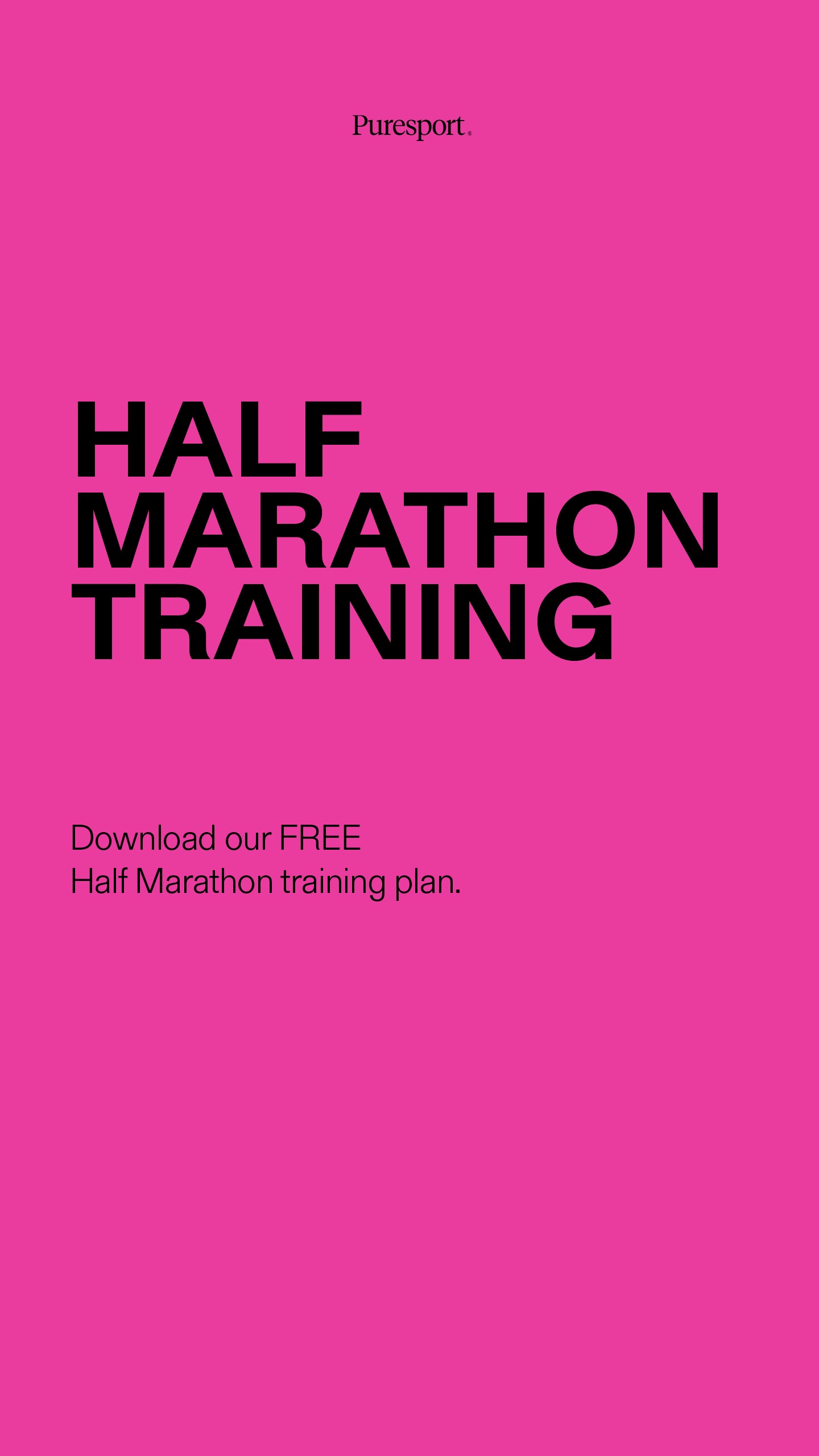 10-Week Half Marathon Plan