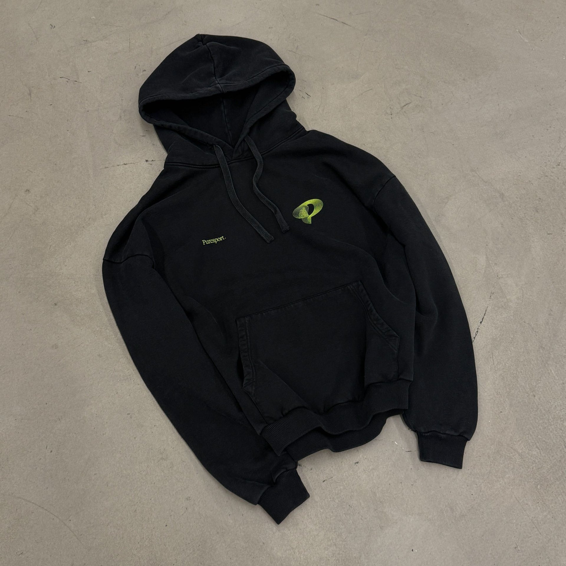 Marathon Hoodie - Washed Black