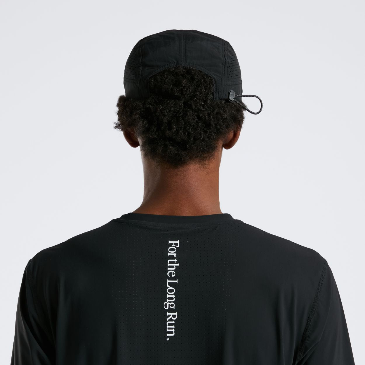 Perforated Running Cap - Black