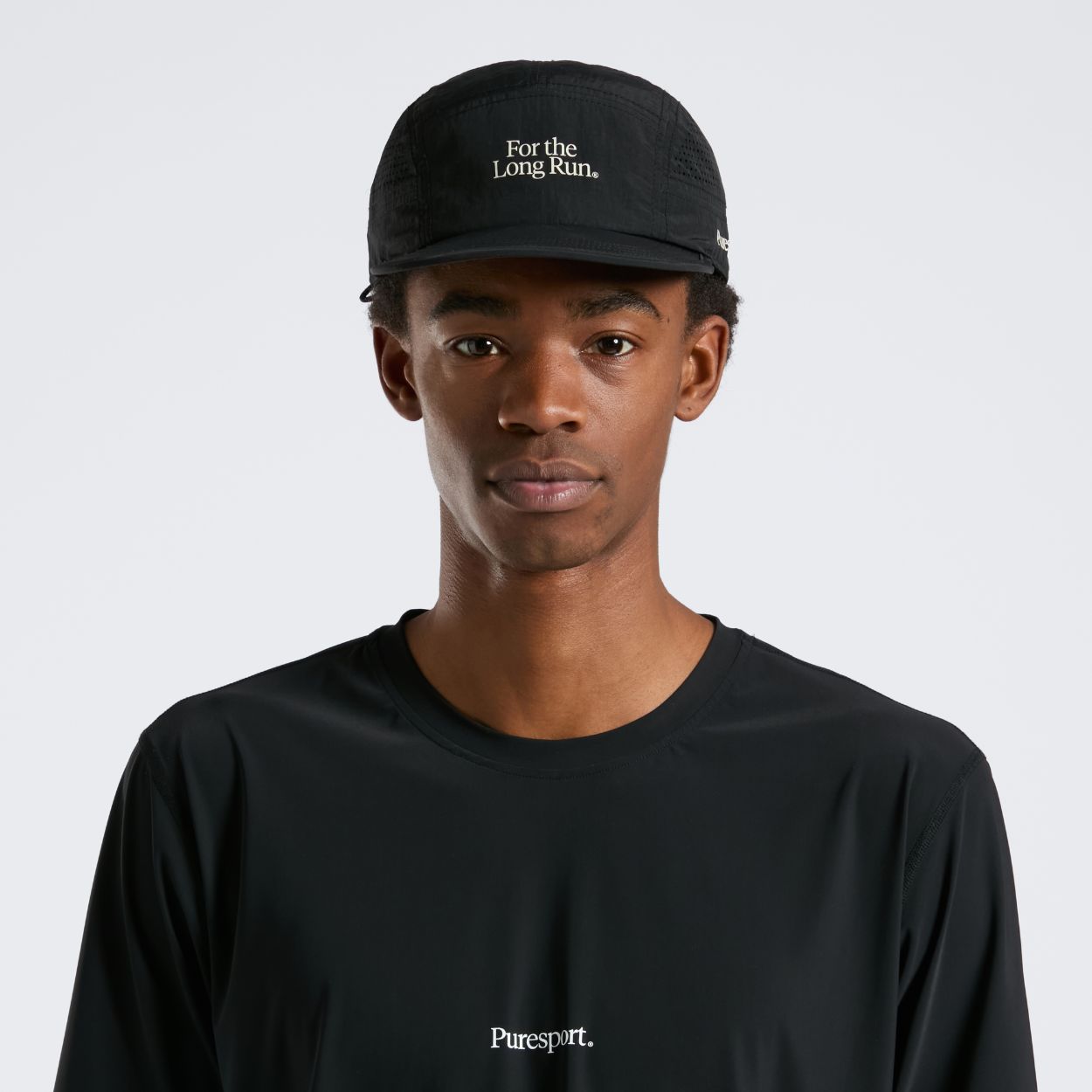 Perforated Running Cap - For the Long Run® - Black