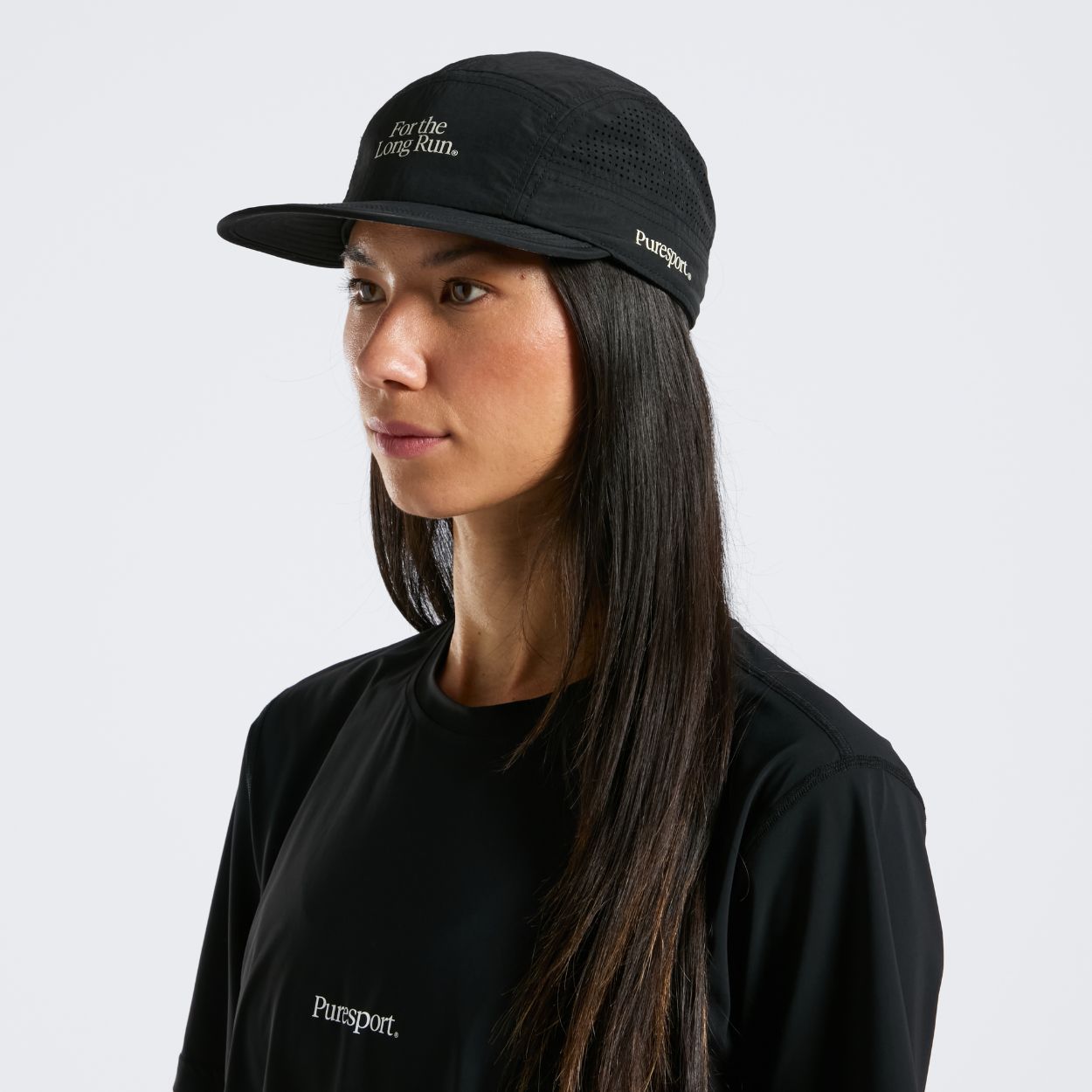 Perforated Running Cap - For the Long Run® - Black