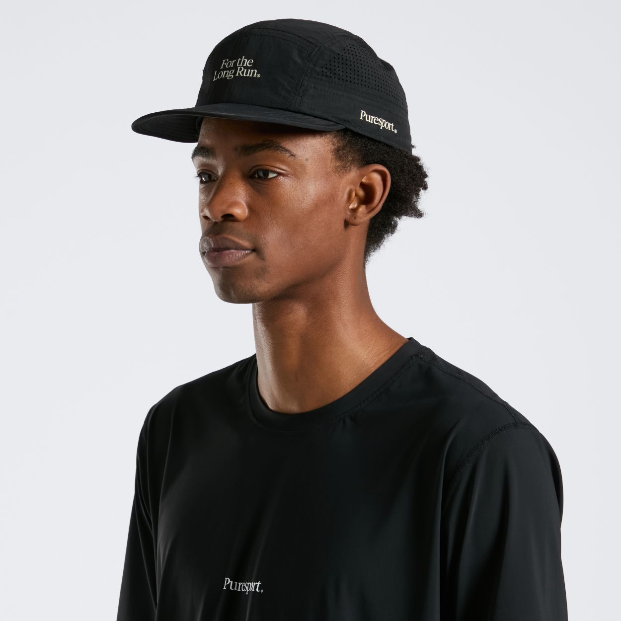 Perforated Running Cap - For the Long Run® - Black