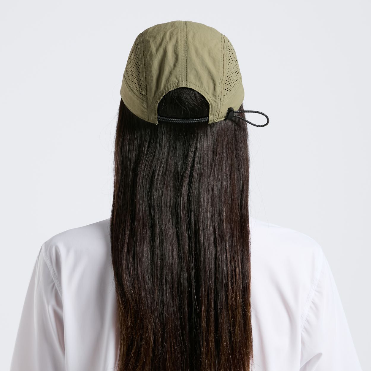 Perforated Running Cap - Olive