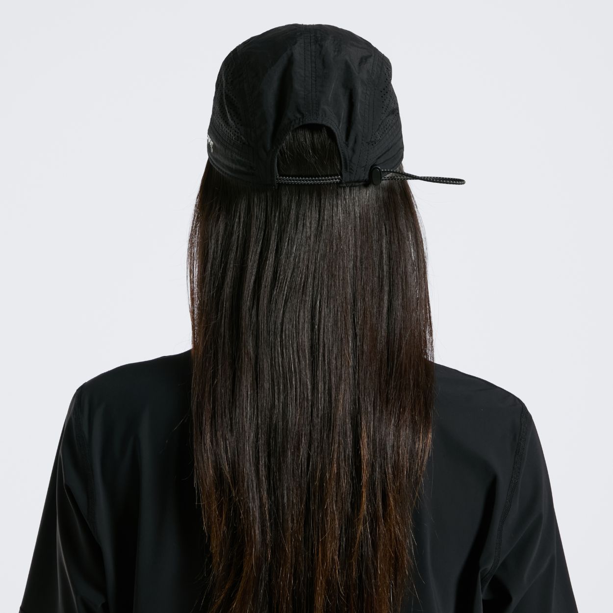 Perforated Running Cap - Black