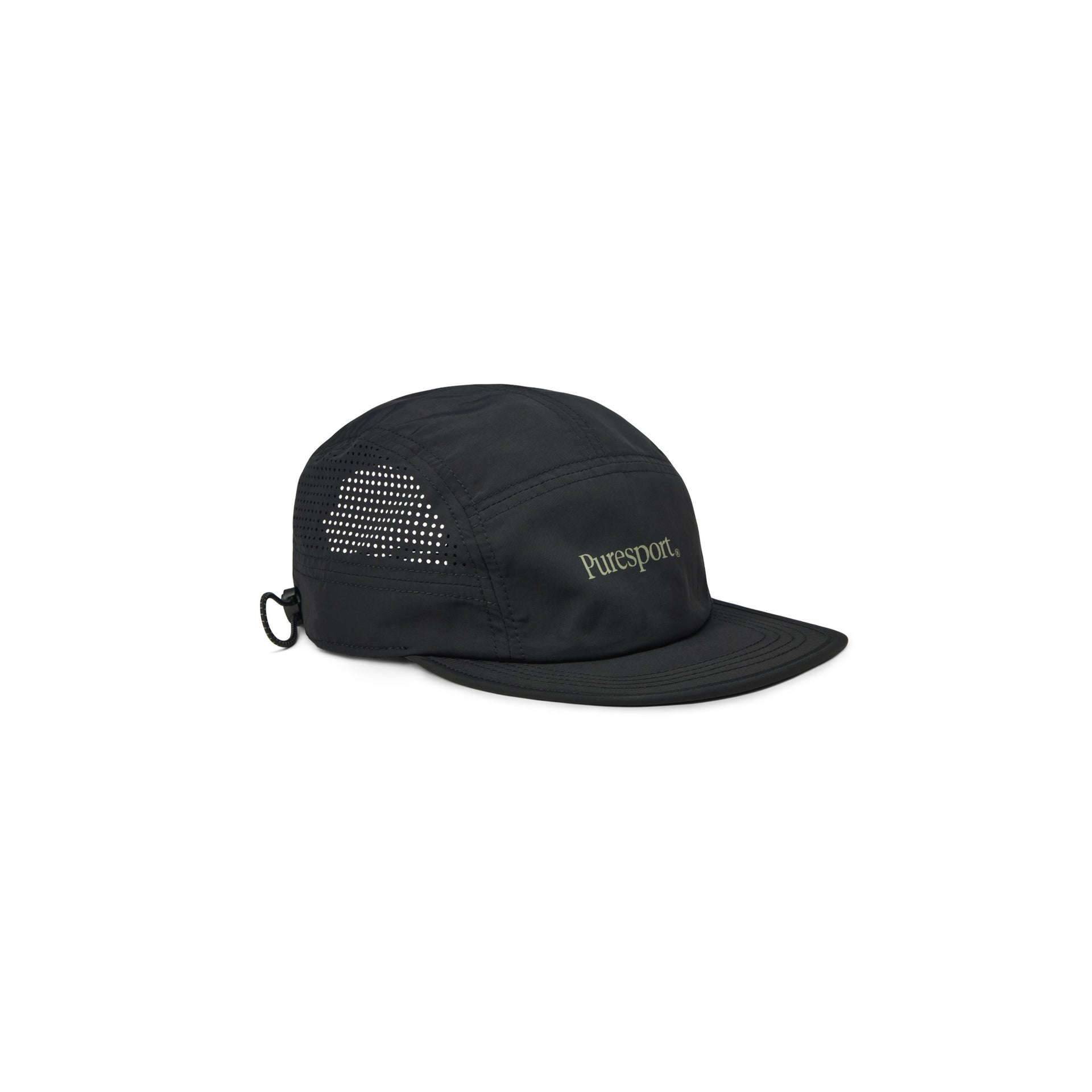 Perforated Running Cap - Black