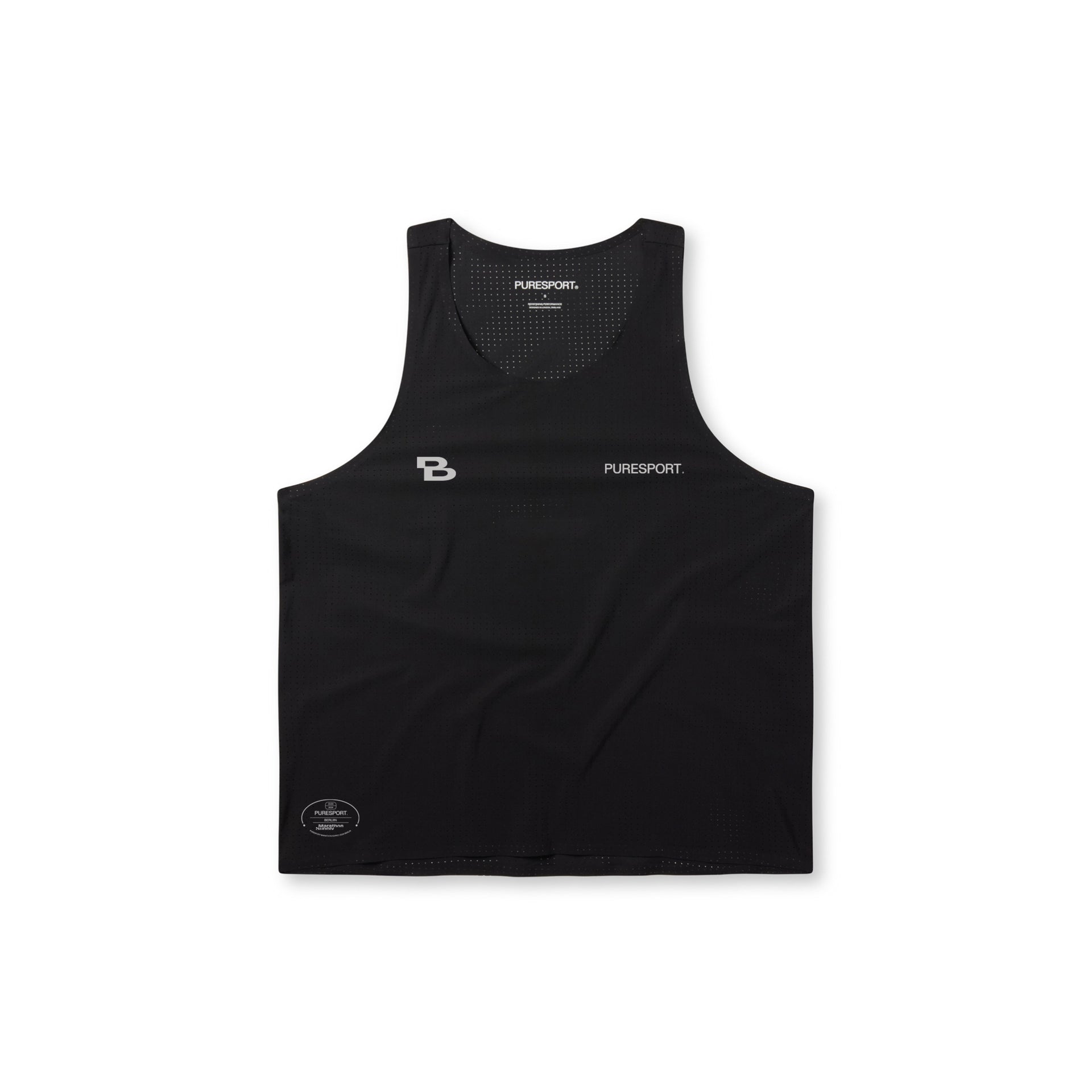 Berlin Marathon Race Singlet - Black