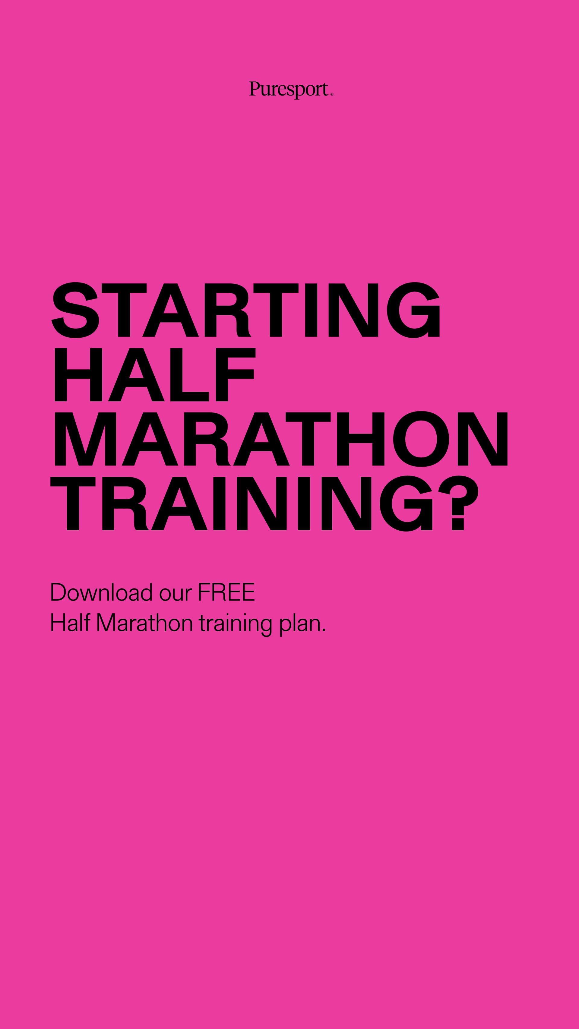 10-Week Half Marathon Plan