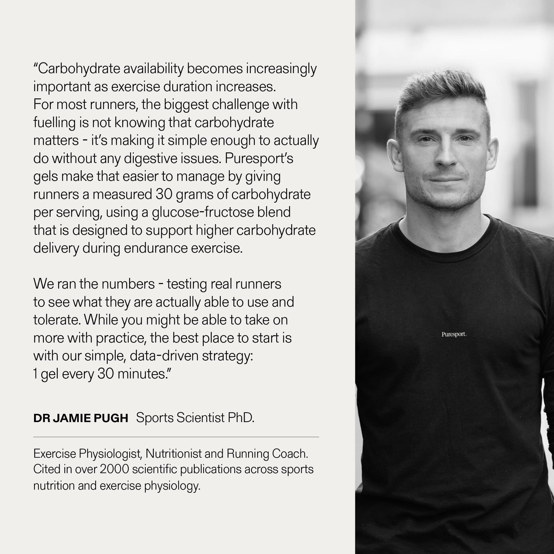Jamie Pugh Sports Scientist PhD thoughts on energy gels - running gels