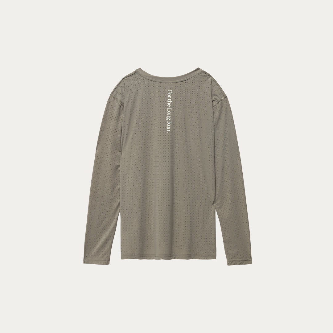 Perforated Performance Long Sleeve - Olive