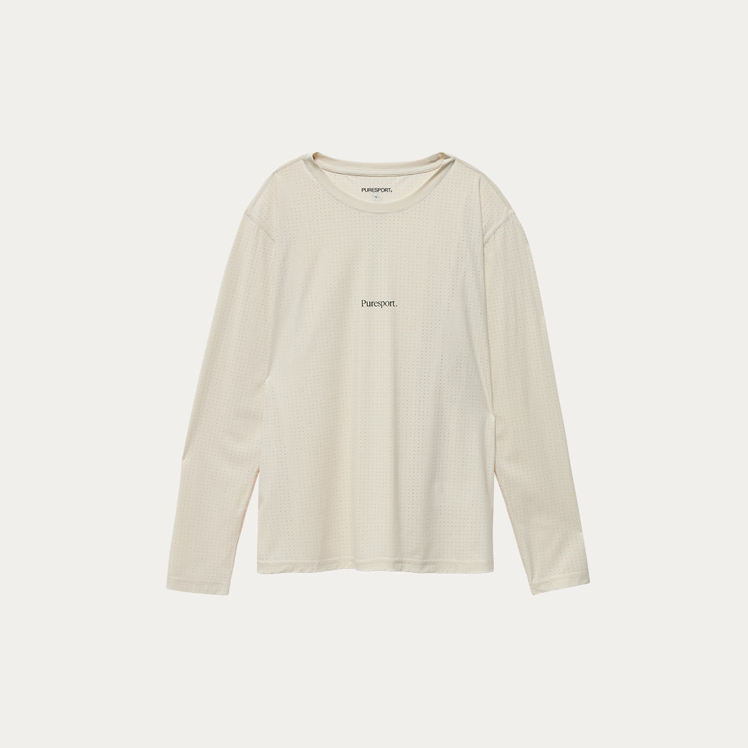 Perforated Performance Long Sleeve - Sand