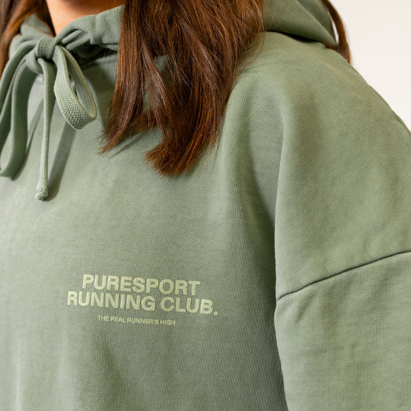 Overdyed Running Club Hoodie - Matcha