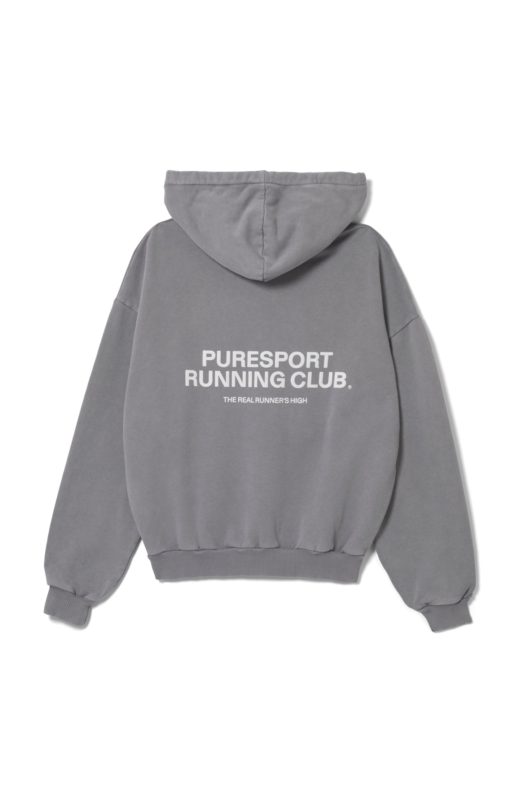 Running Club Hoodie Overdyed Stone Puresport