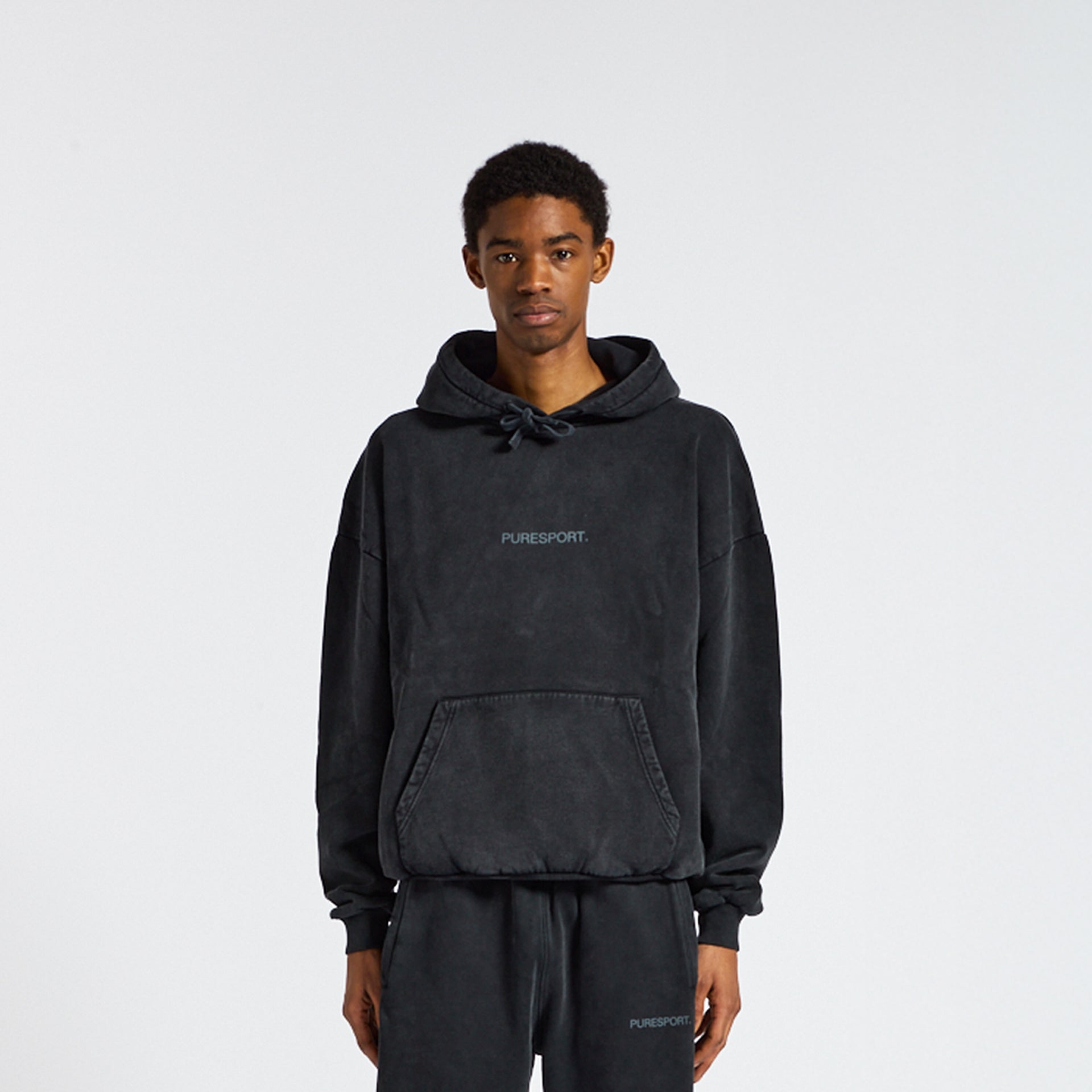 Tonal Hoodie - Washed Black