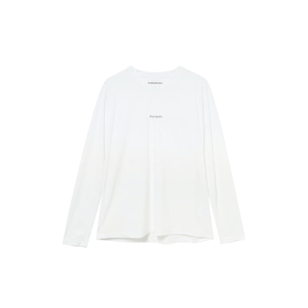 ★DNSR★ Crucial Long Sleeve White Buy White - Regular Fit - Long Sleeve Crew Neck T-Shirt from