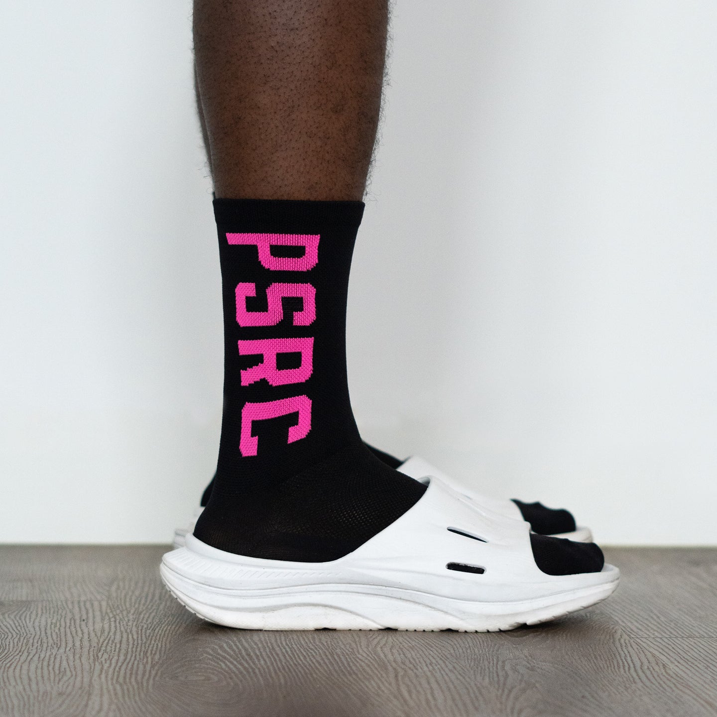 PSRC - Performance Socks - Black with Bold Pink PSRC