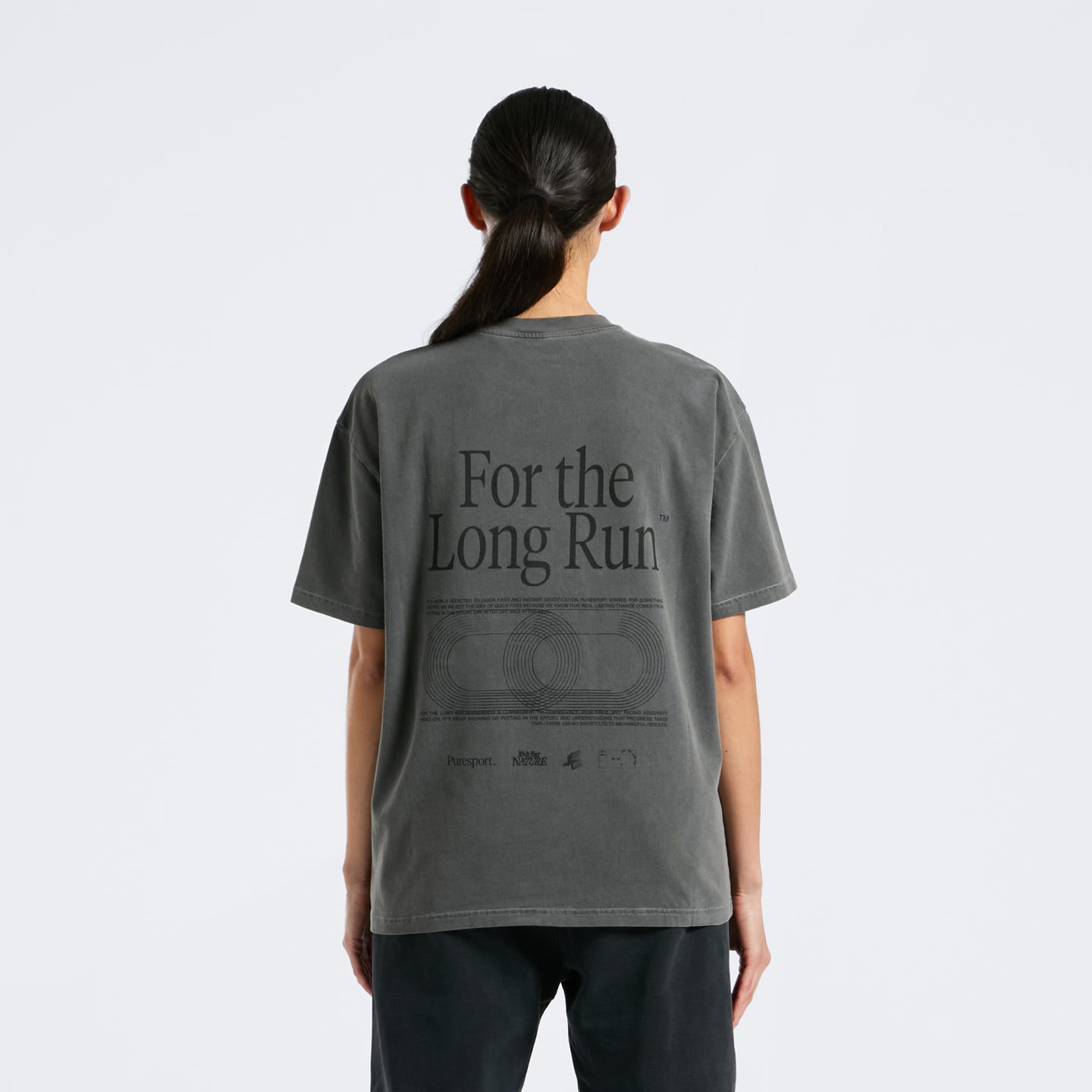 For the Long Run® T-Shirt - Washed Grey
