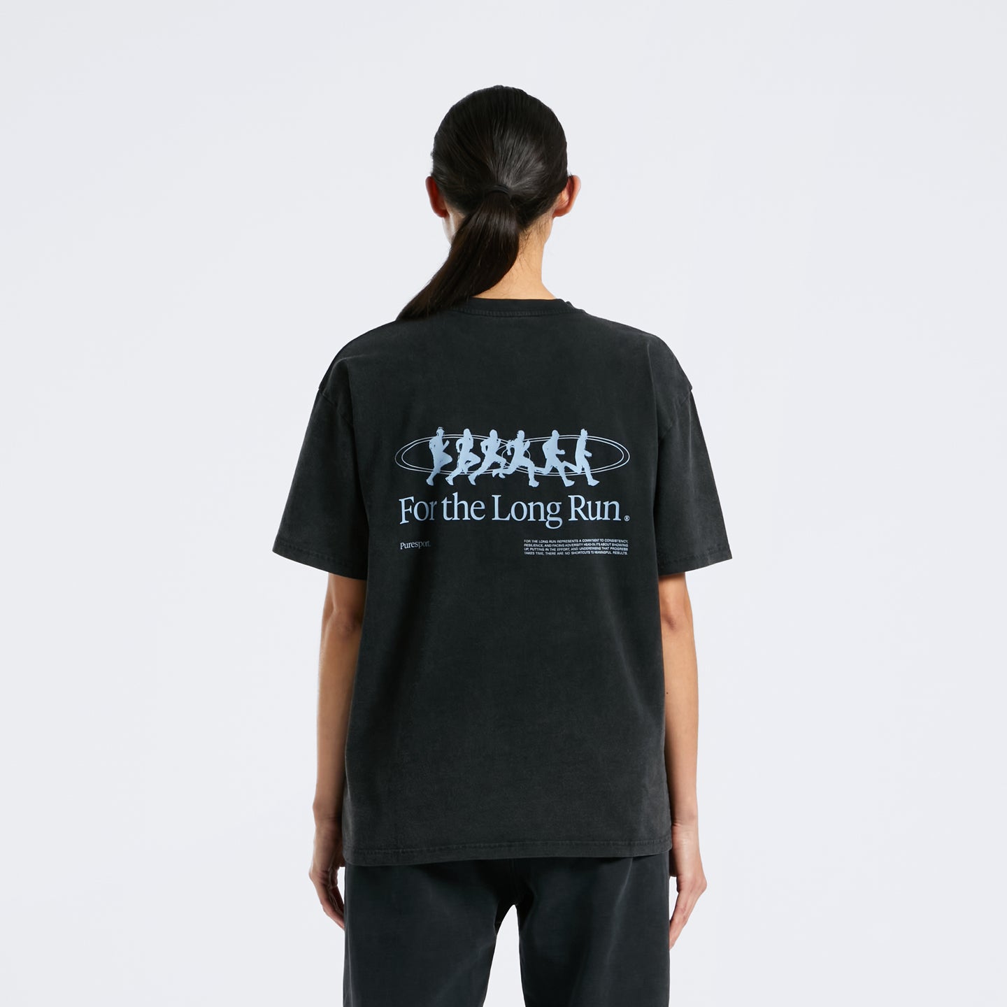For the Long Run® Motion T-Shirt – Washed Black