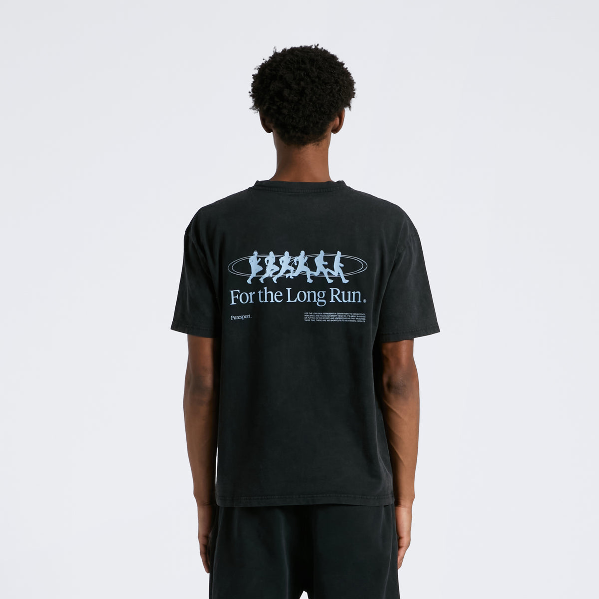 For the Long Run® Motion T-Shirt – Washed Black