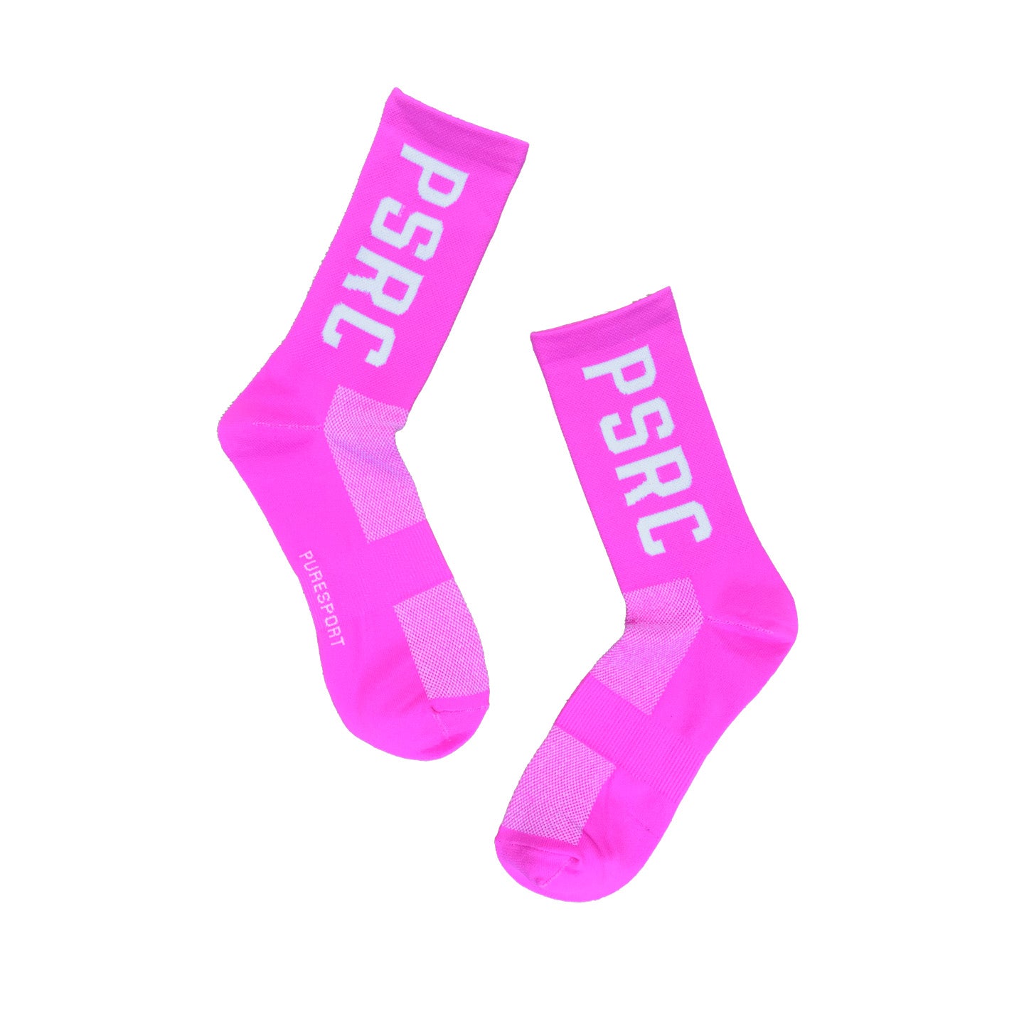 PSRC - Performance Socks - Pink with Bold White PSRC