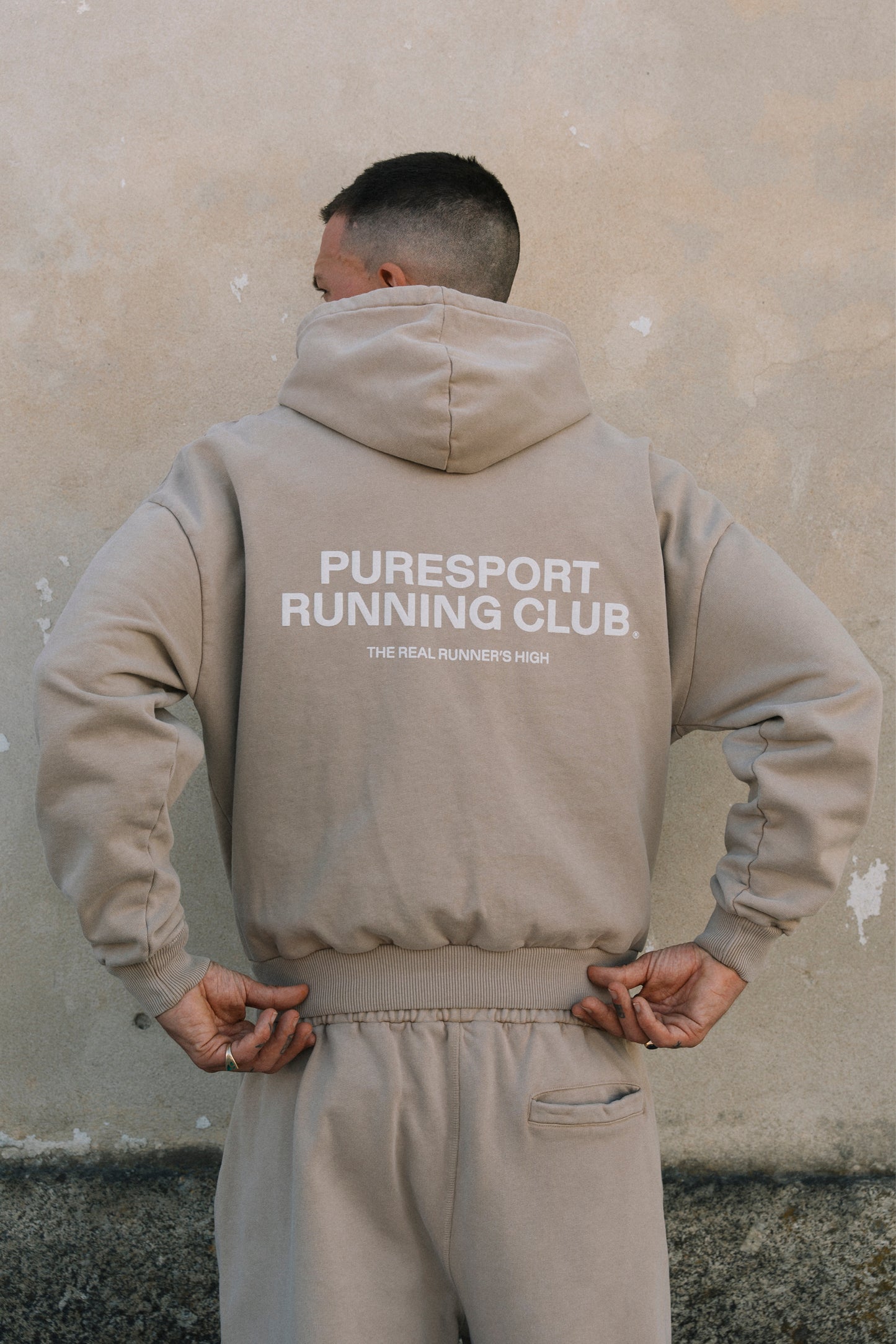 Running Club Hoodie - Overdyed Sand