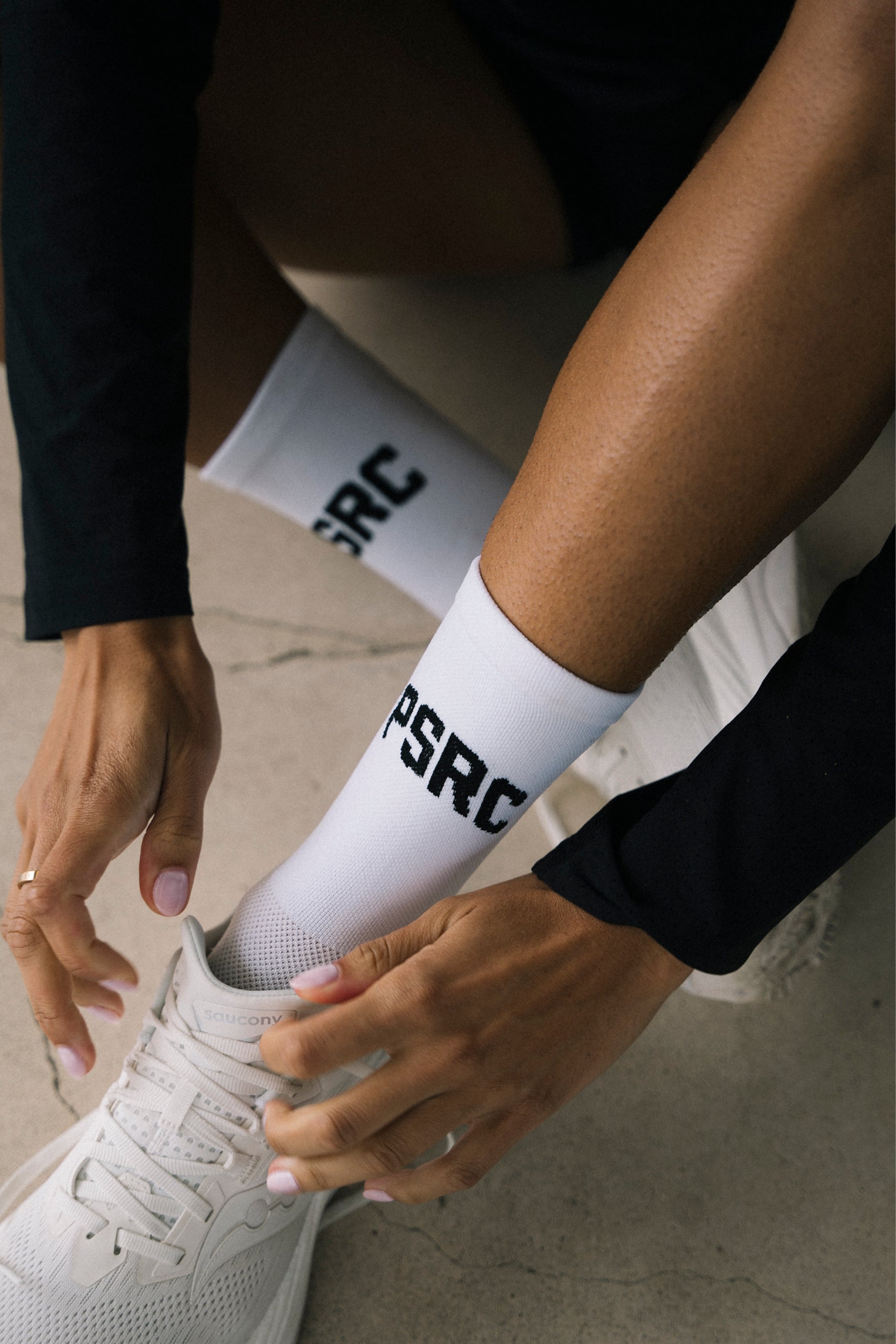 Performance Running Socks - White