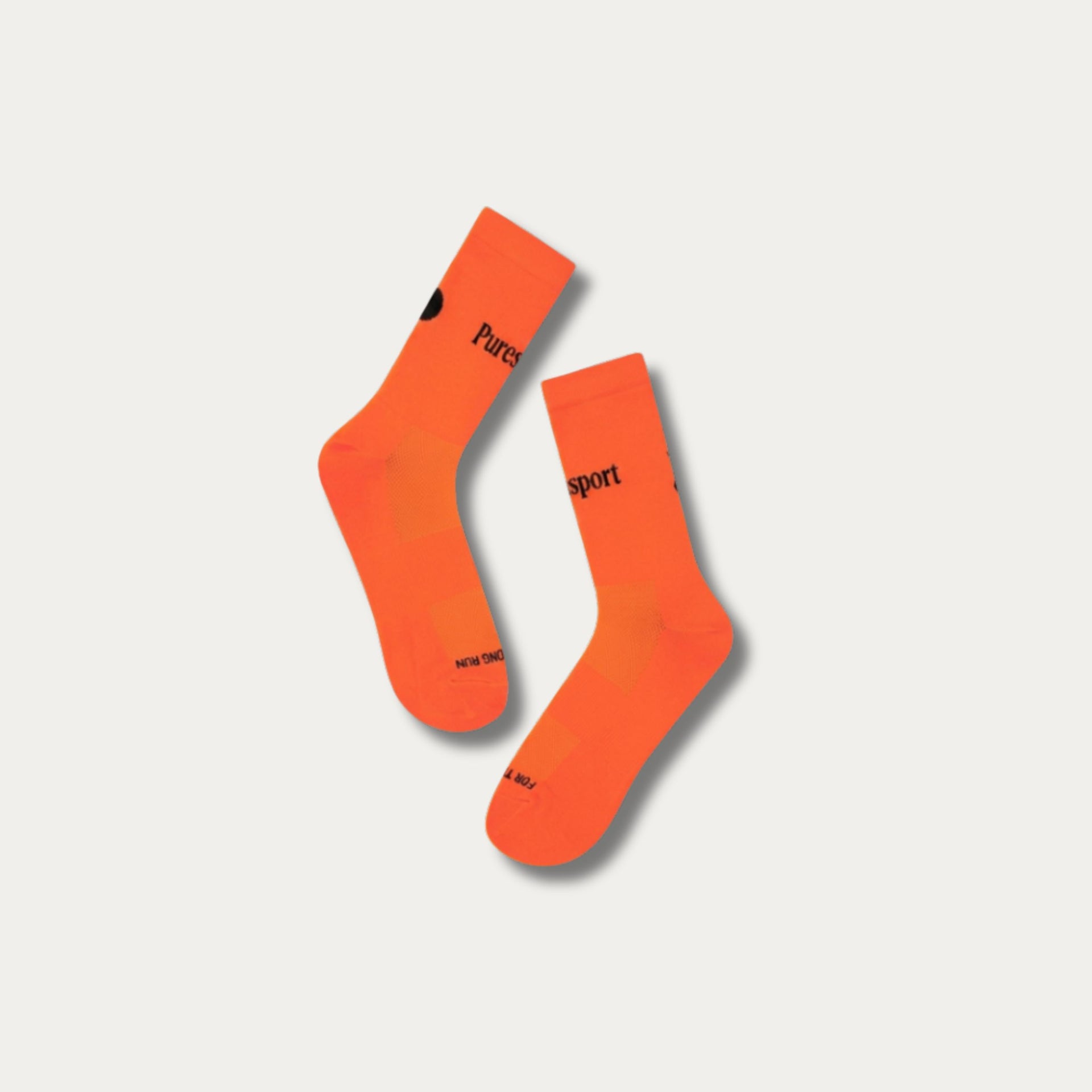 Performance Running Socks - Orange/Black