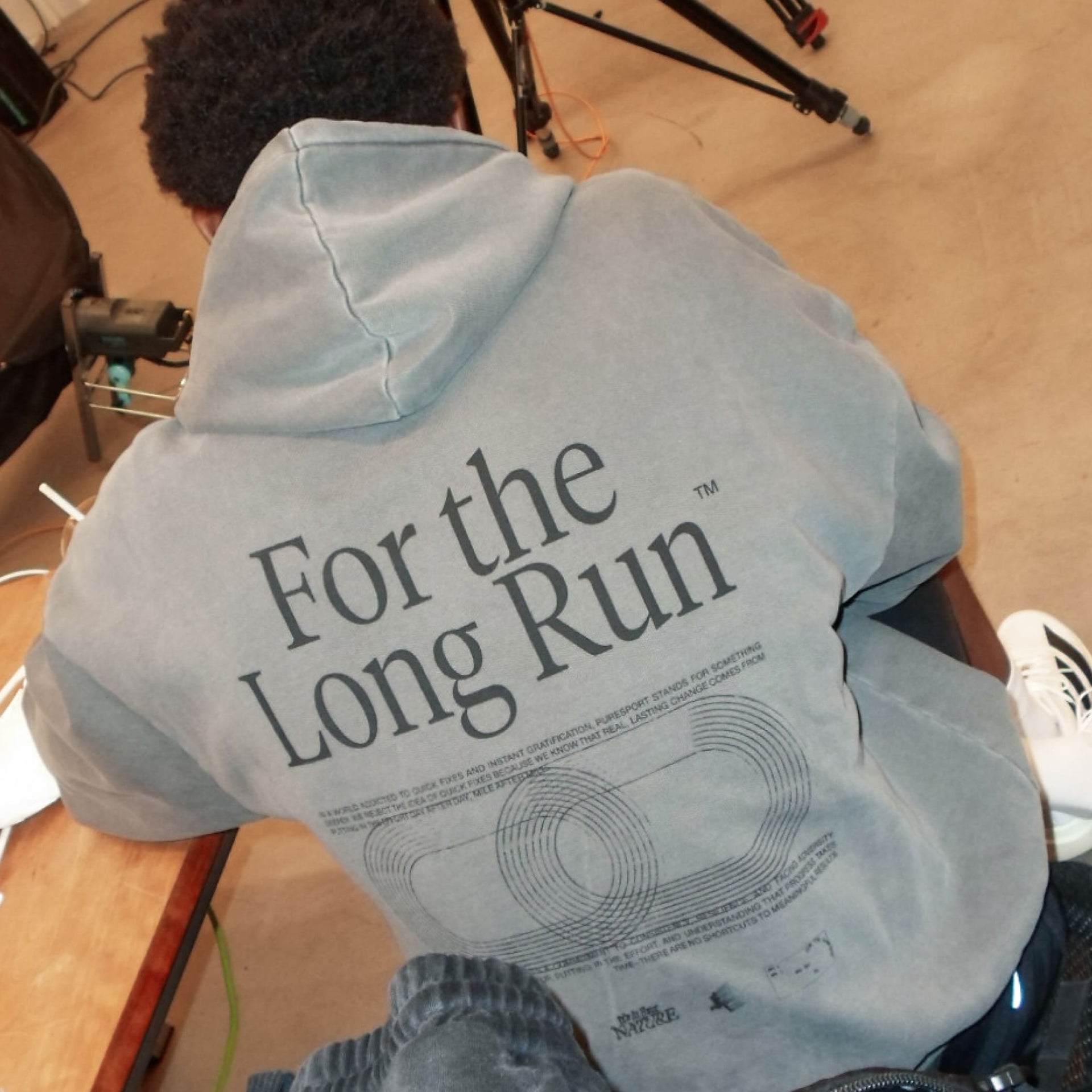 For the Long Run Hoodie - Washed Grey