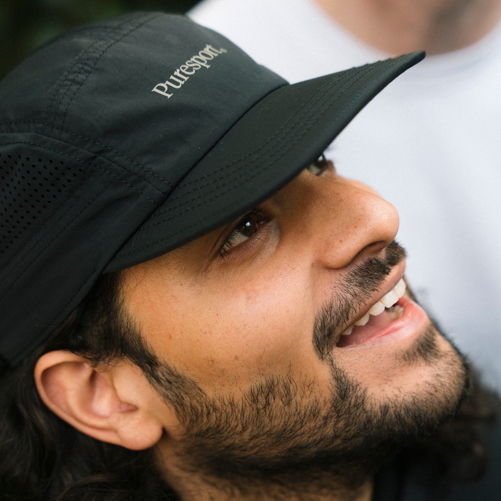 Perforated Running Cap - Black