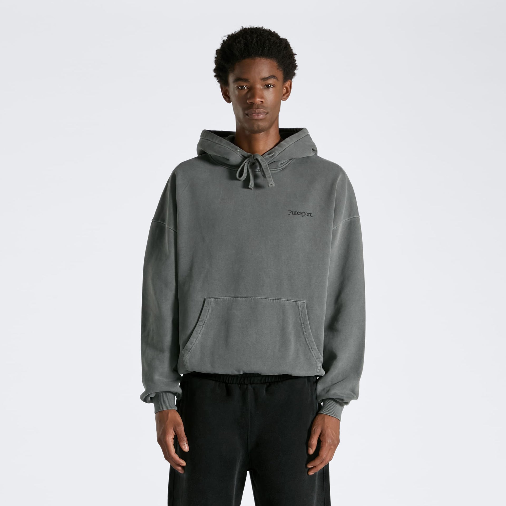 For the Long Run Hoodie - Washed Grey