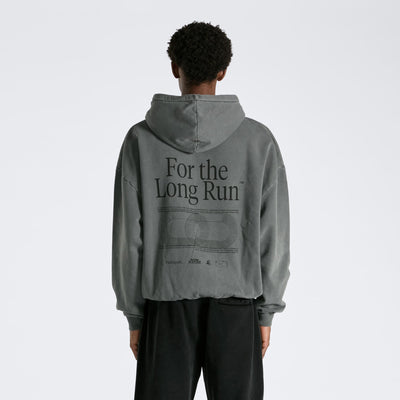 For the Long Run® Hoodie - Washed Grey