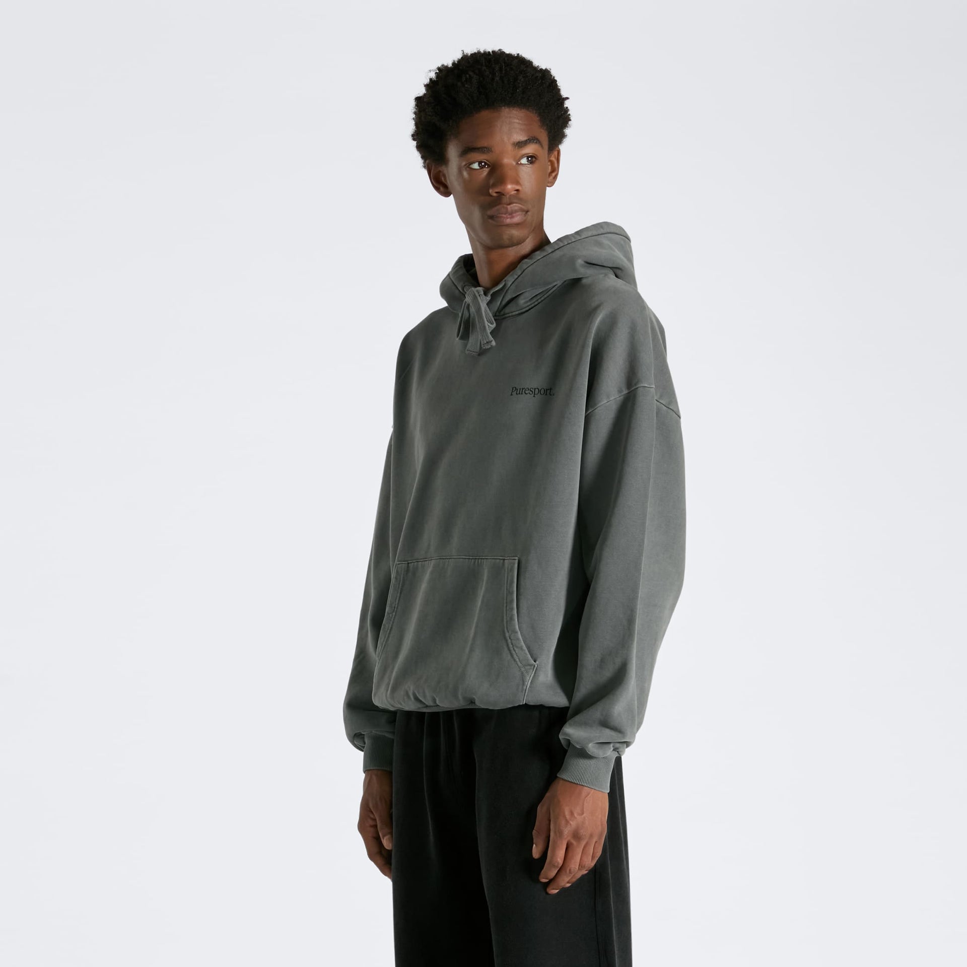 For the Long Run Hoodie - Washed Grey