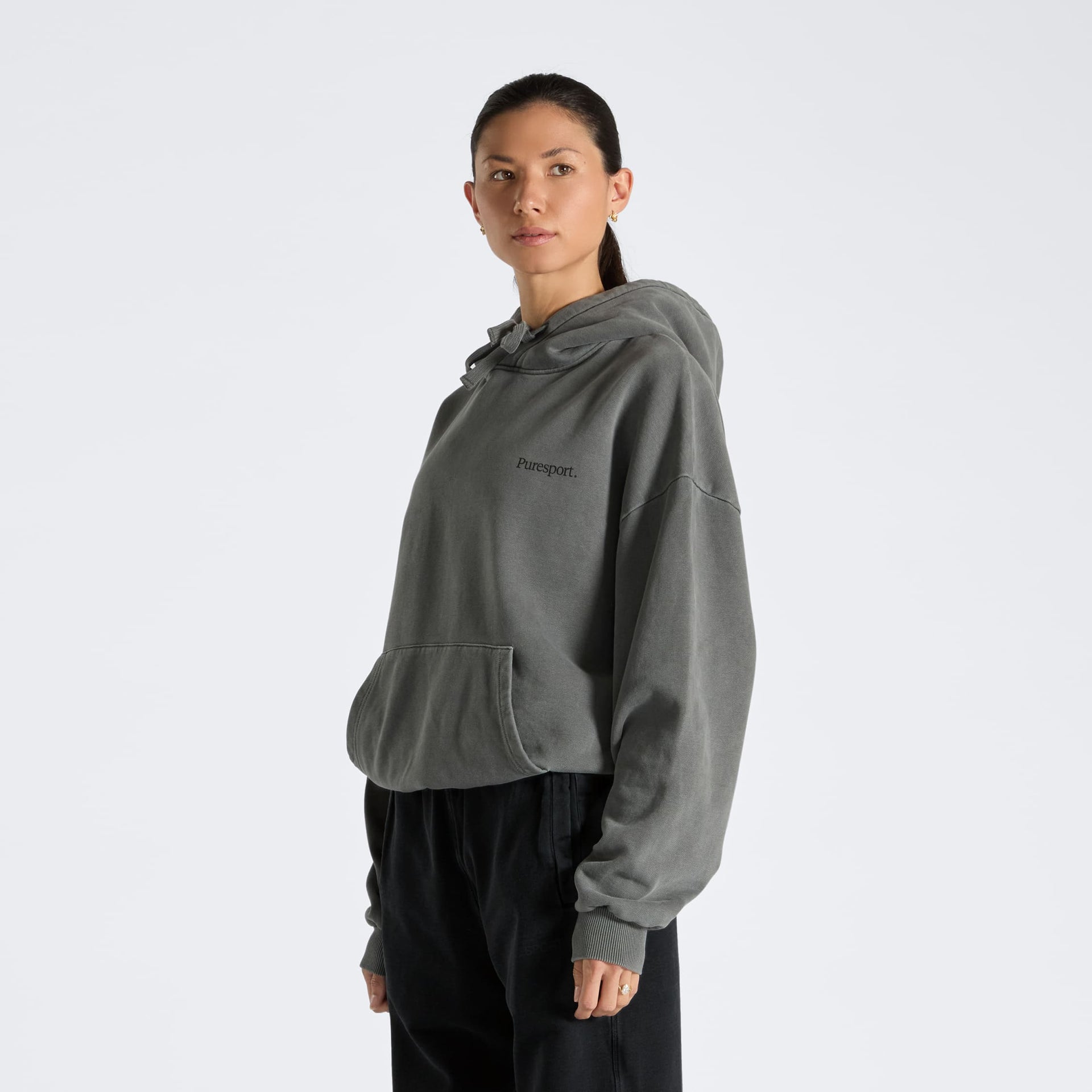 For the Long Run Hoodie - Washed Grey