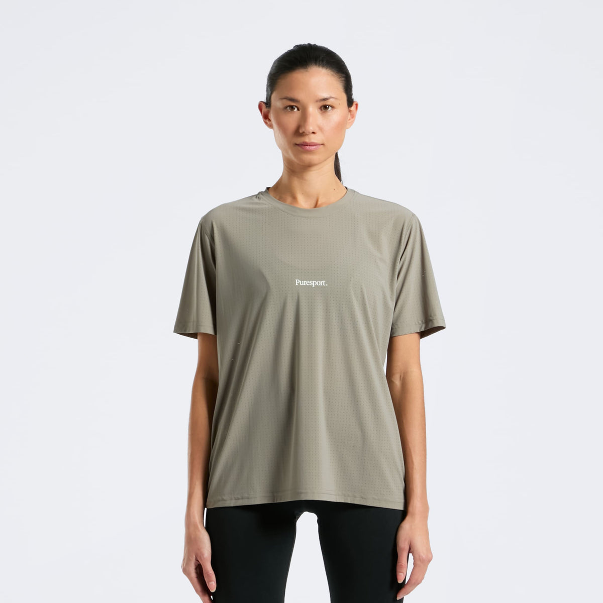 Perforated Performance Short Sleeve - Olive