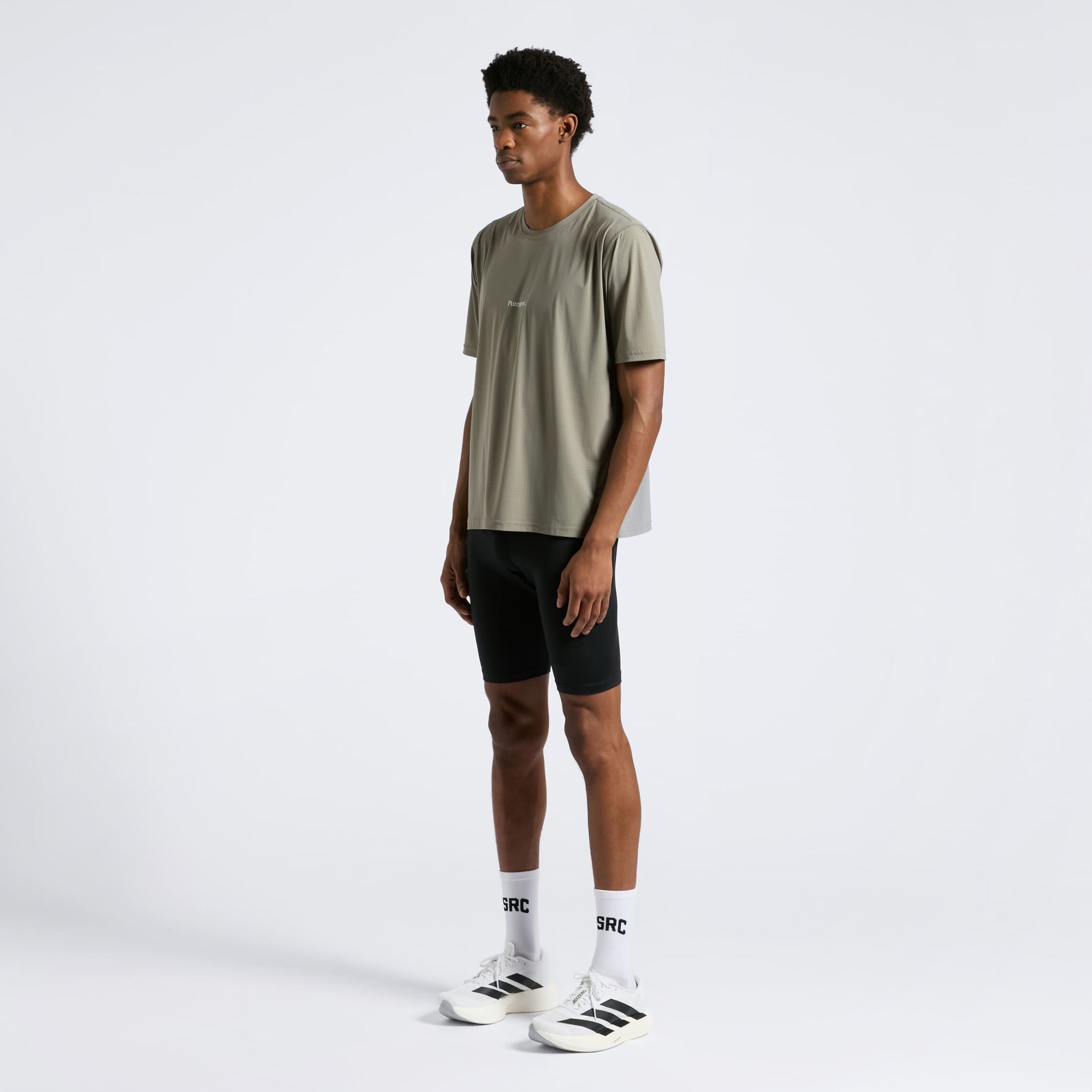 Perforated Performance Short Sleeve - Olive