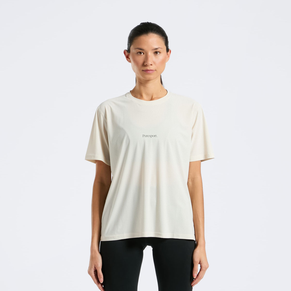 Perforated Performance Short Sleeve - Sand