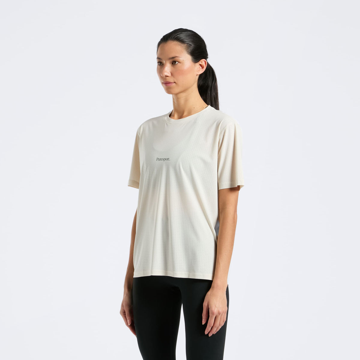 Perforated Performance Short Sleeve - Sand