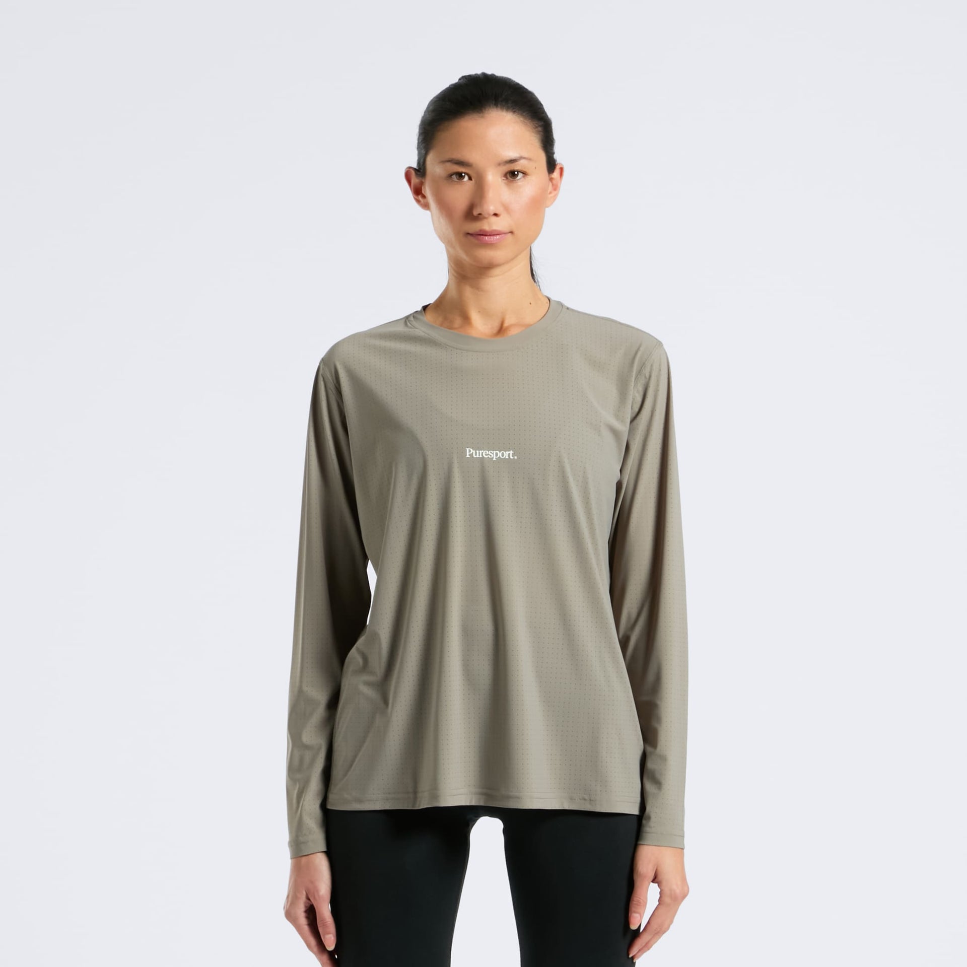 Perforated Performance Long Sleeve - Olive