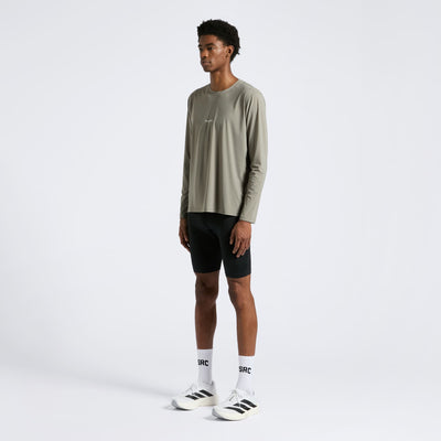 Perforated Performance Long Sleeve - Olive