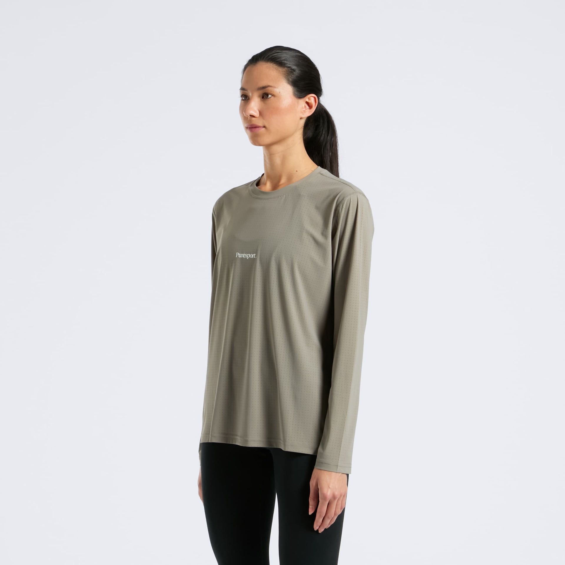 Perforated Performance Long Sleeve - Olive
