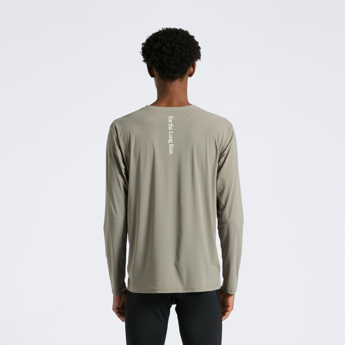 Perforated Performance Long Sleeve - Olive