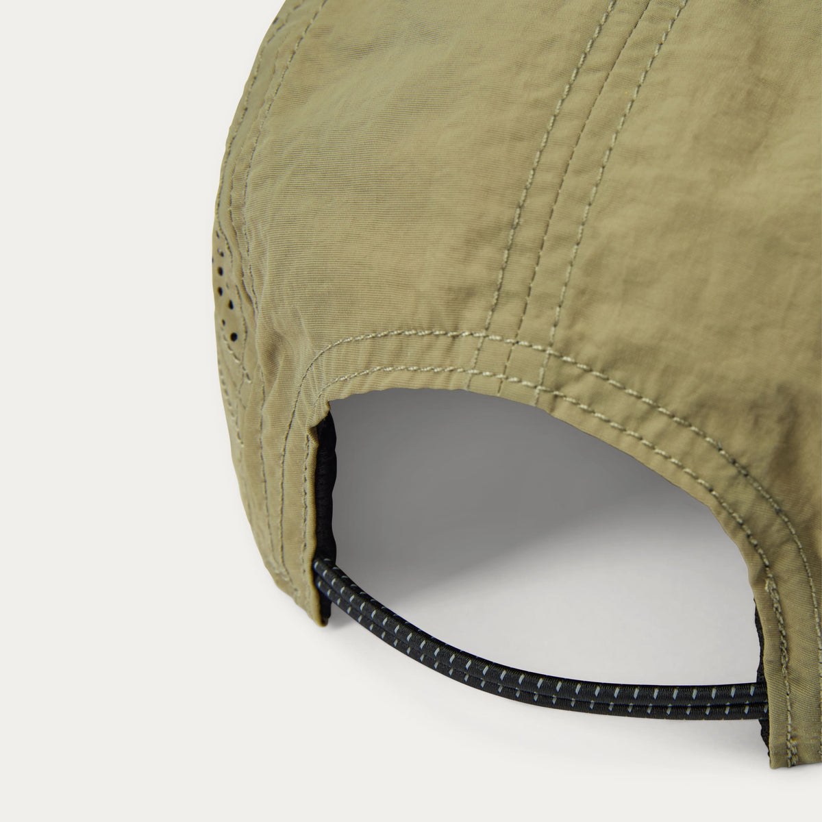 Perforated Running Cap - Olive