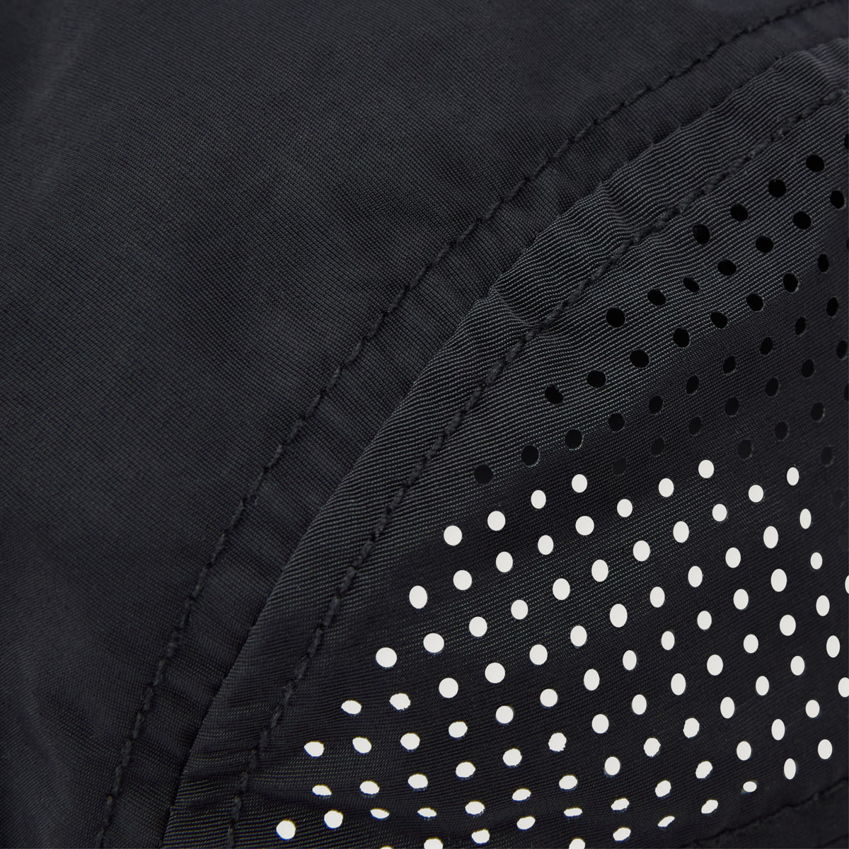 Perforated Running Cap - Black