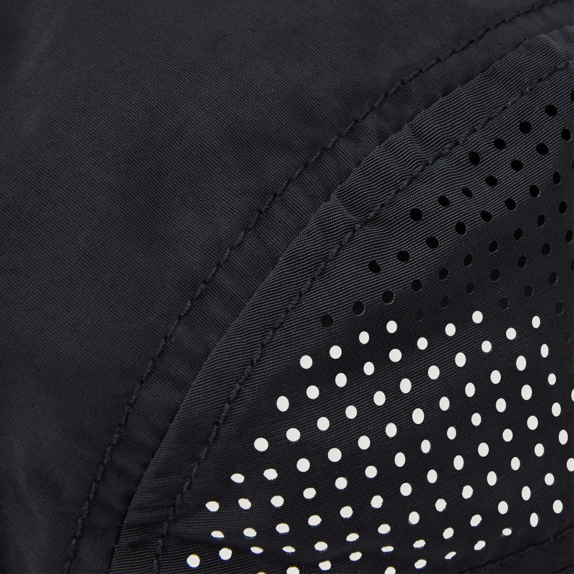 Perforated Running Cap - Black