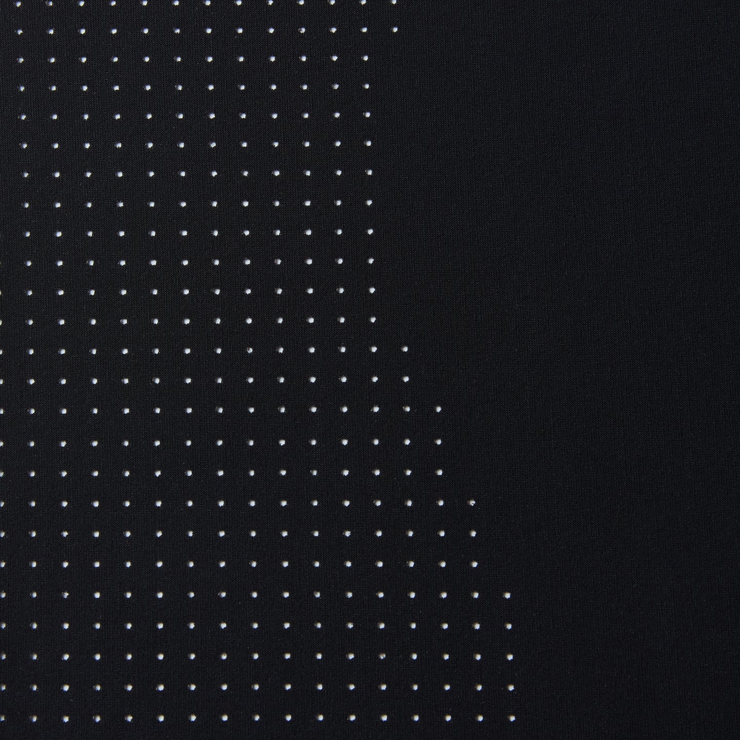 Black fabric with a laser cut holes